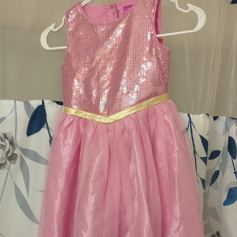 Sparkling Pink Sequin Kids Dress